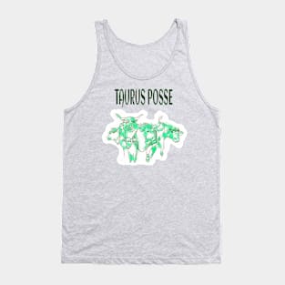 Taurus Posse Portrait - Front Tank Top